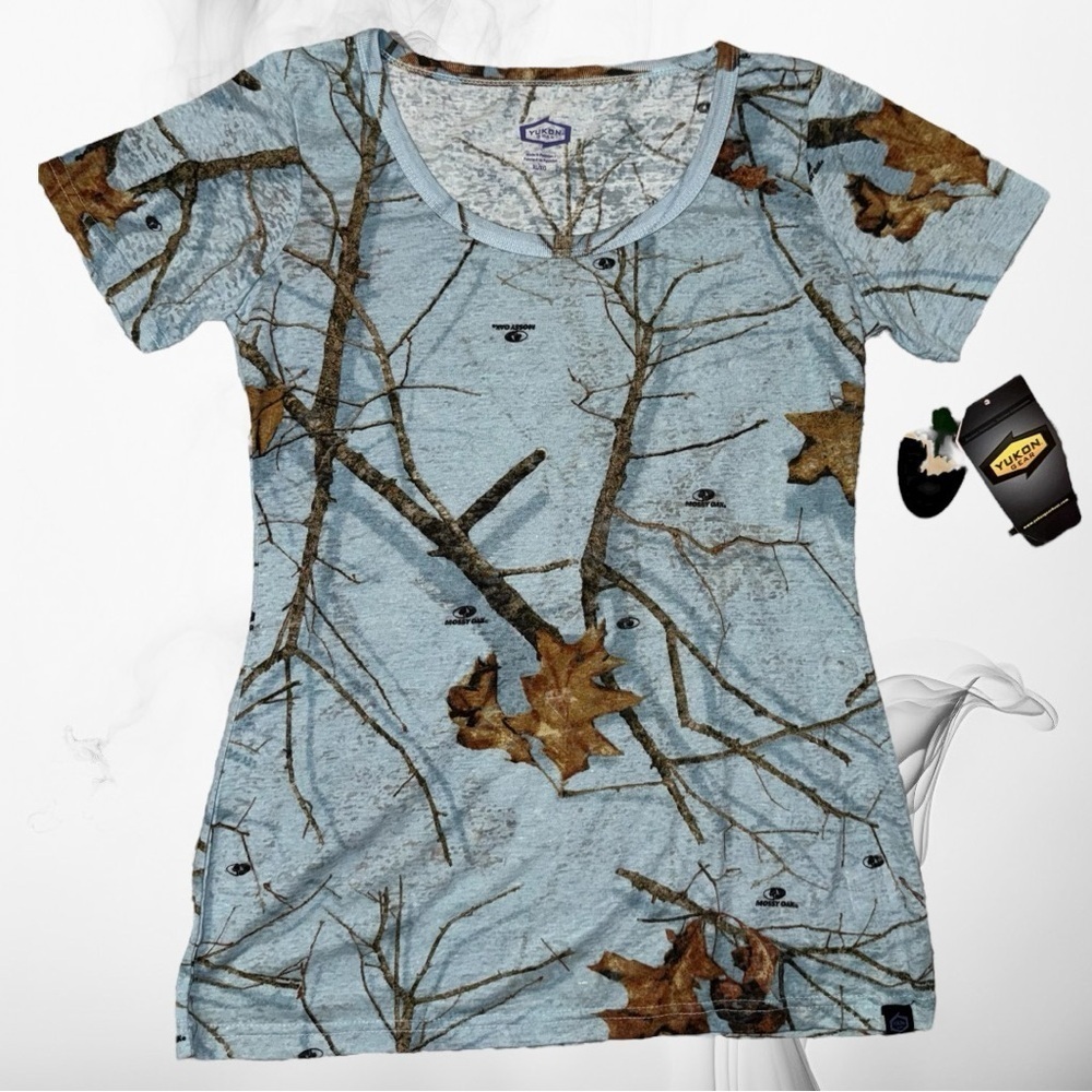 NWT Women’s Yukon Gear Burnout Mossy Oak XL Short Sleeved T-Shirt